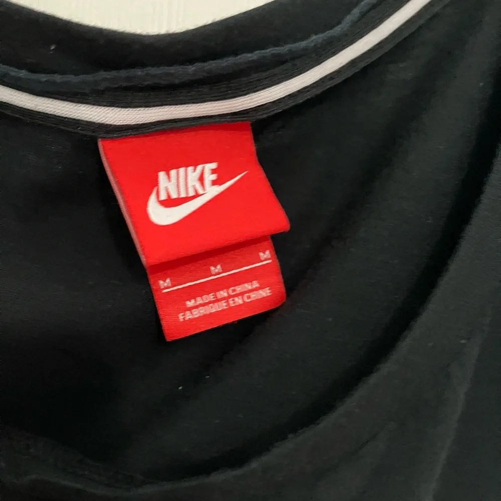 Nike Women's Black and White Muscle Tee - Picture 6 of 7